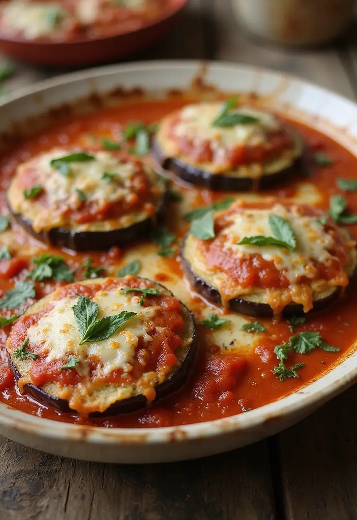 28 Low-Cholesterol Meal Prep Recipes for a Healthy Heart - 17. Baked Eggplant Parmesan