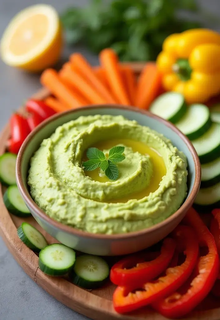 28 Low-Cholesterol Meal Prep Recipes for a Healthy Heart - 2. Creamy Avocado Hummus