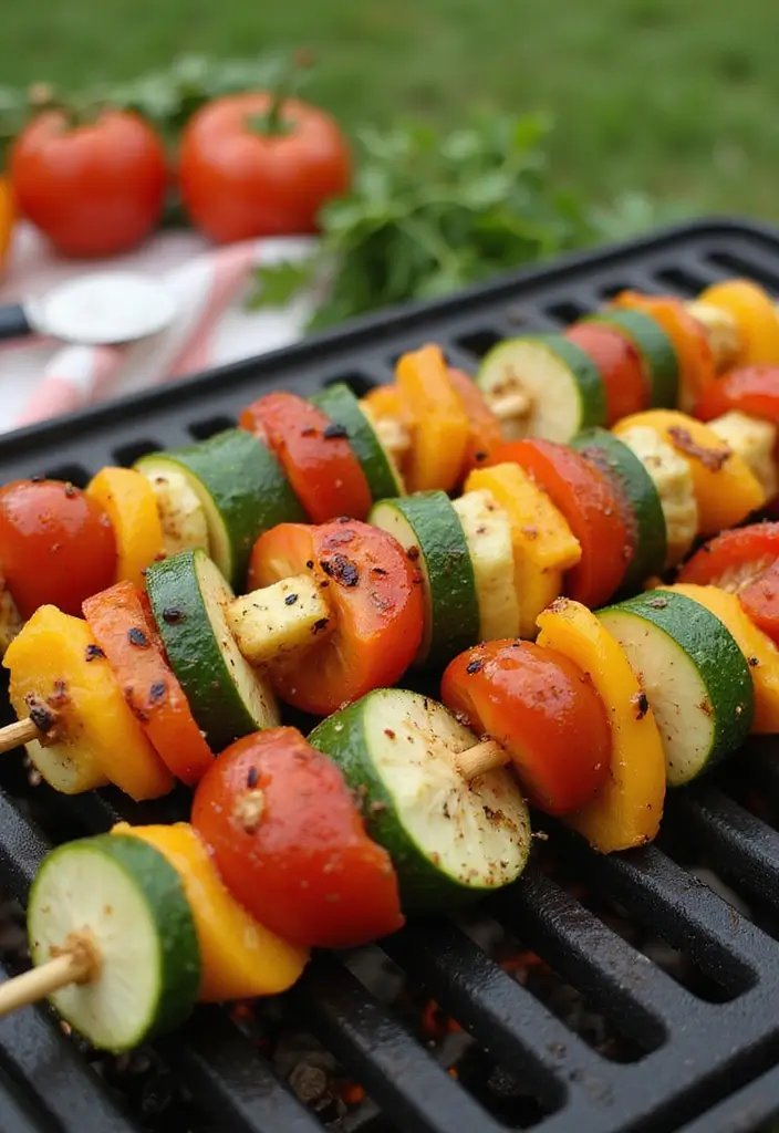 28 Low-Cholesterol Meal Prep Recipes for a Healthy Heart - 23. Grilled Vegetable Skewers