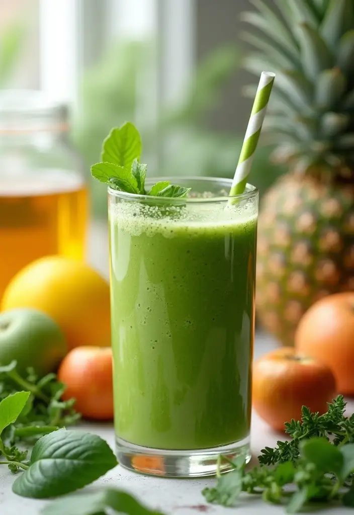 28 Low-Cholesterol Meal Prep Recipes for a Healthy Heart - 26. Tropical Green Smoothie