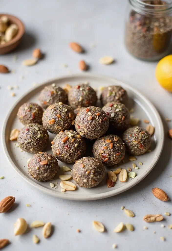 28 Low-Cholesterol Meal Prep Recipes for a Healthy Heart - 27. Chia Seed Energy Bites