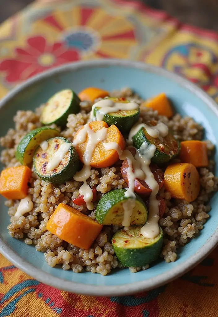 28 Low-Cholesterol Meal Prep Recipes for a Healthy Heart - 7. Roasted Vegetable Grain Bowls