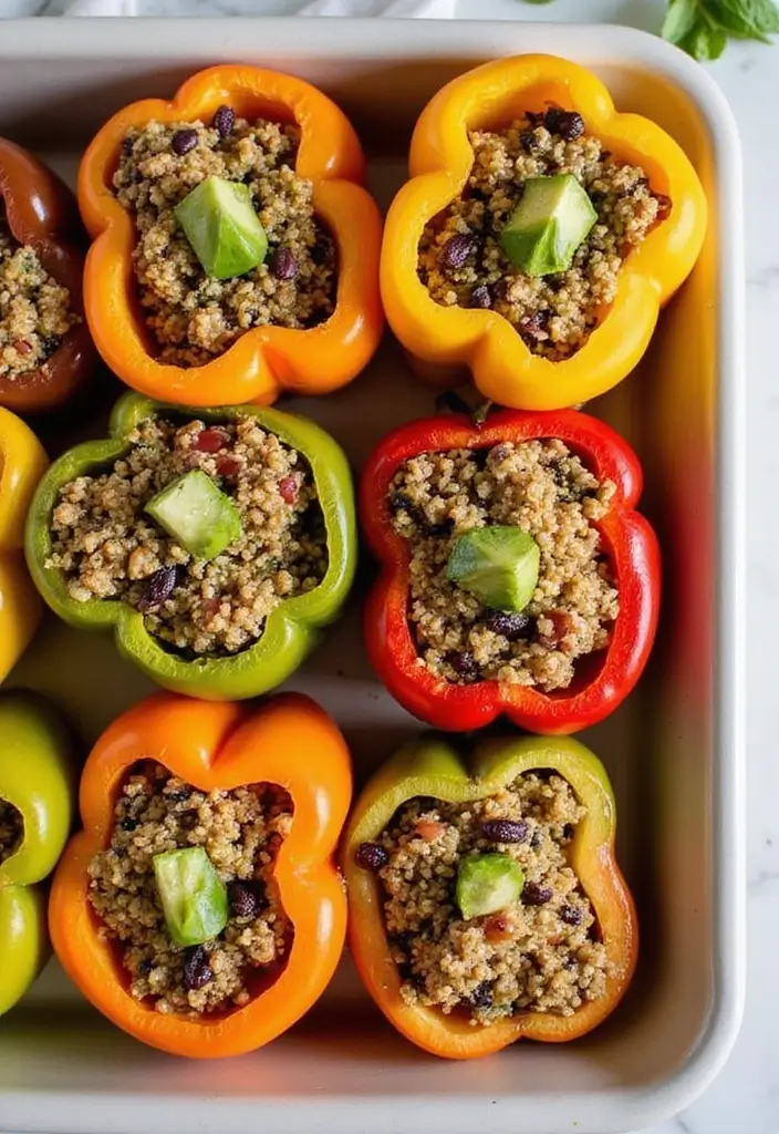 29 Clean Eating Meal Prep Recipes That Taste Amazing - 13. Stuffed Bell Peppers