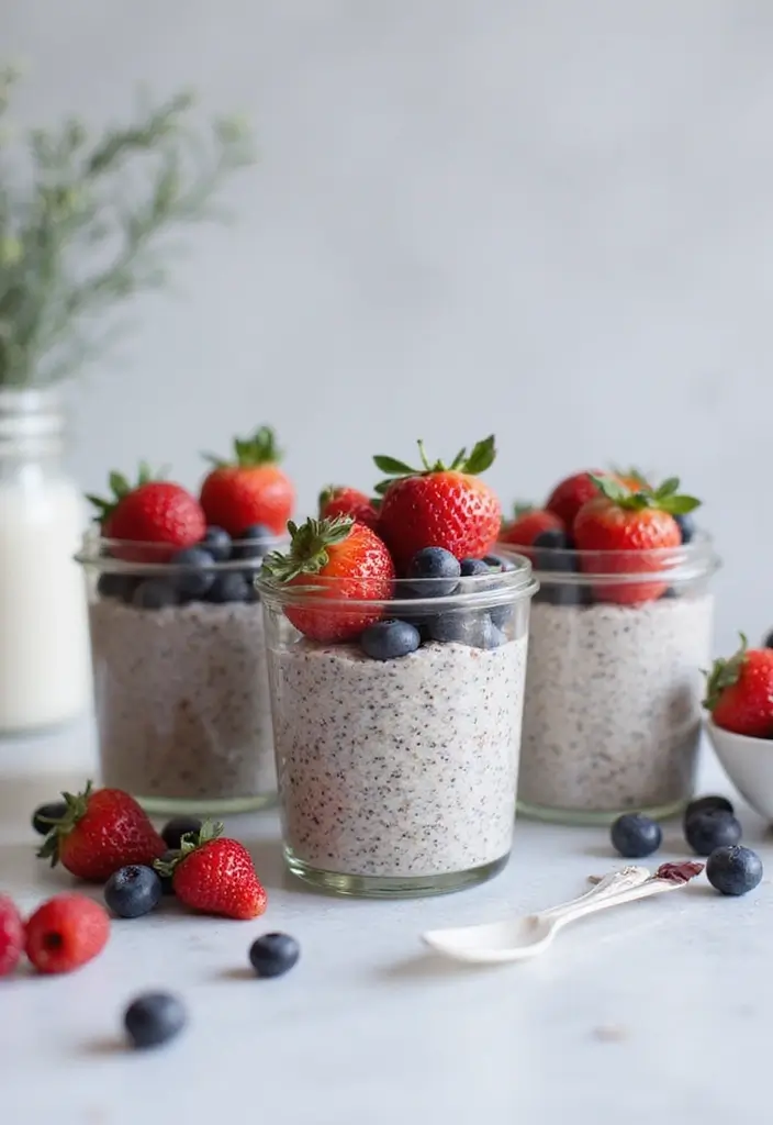 29 Clean Eating Meal Prep Recipes That Taste Amazing - 17. Berry Chia Seed Pudding