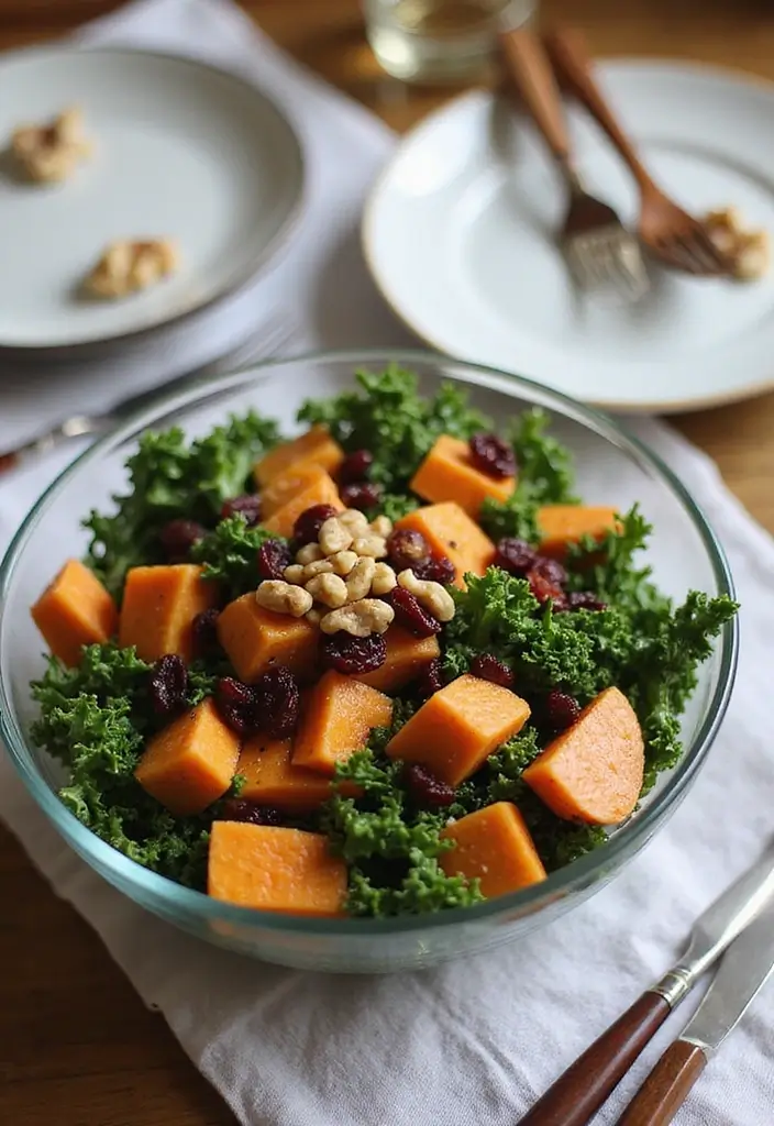 29 Clean Eating Meal Prep Recipes That Taste Amazing - 2. Sweet Potato & Kale Salad