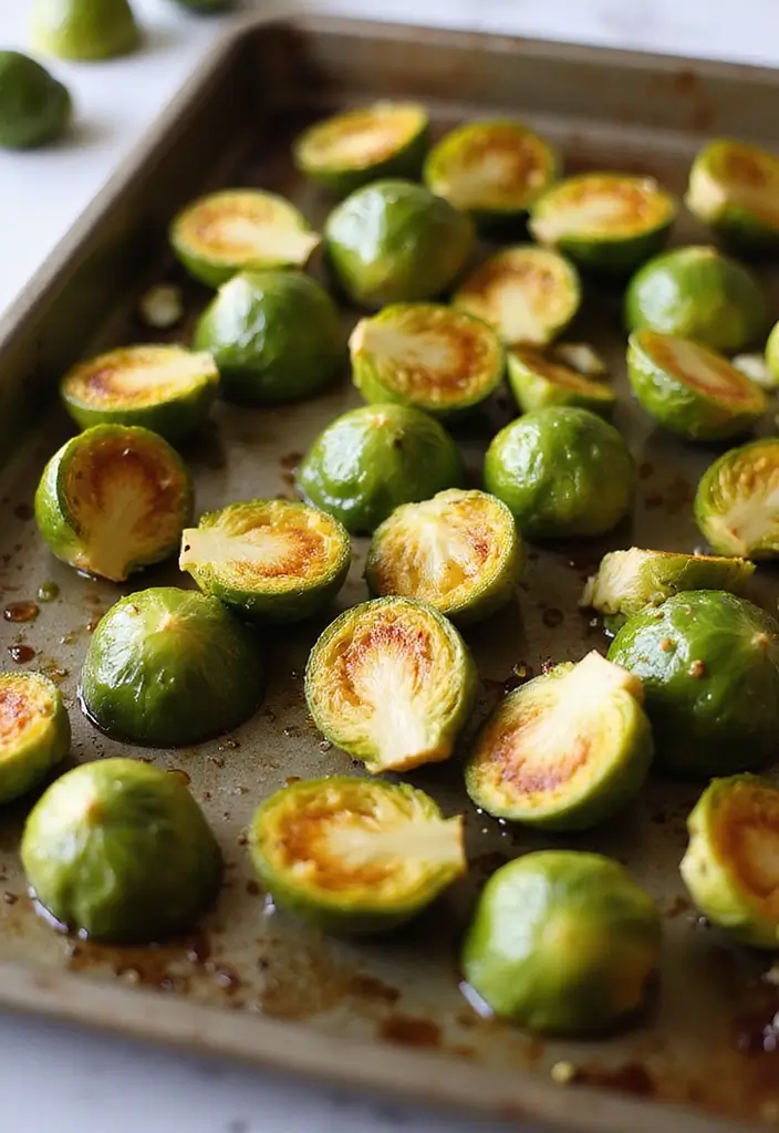 29 Clean Eating Meal Prep Recipes That Taste Amazing - 21. Garlic Roasted Brussels Sprouts