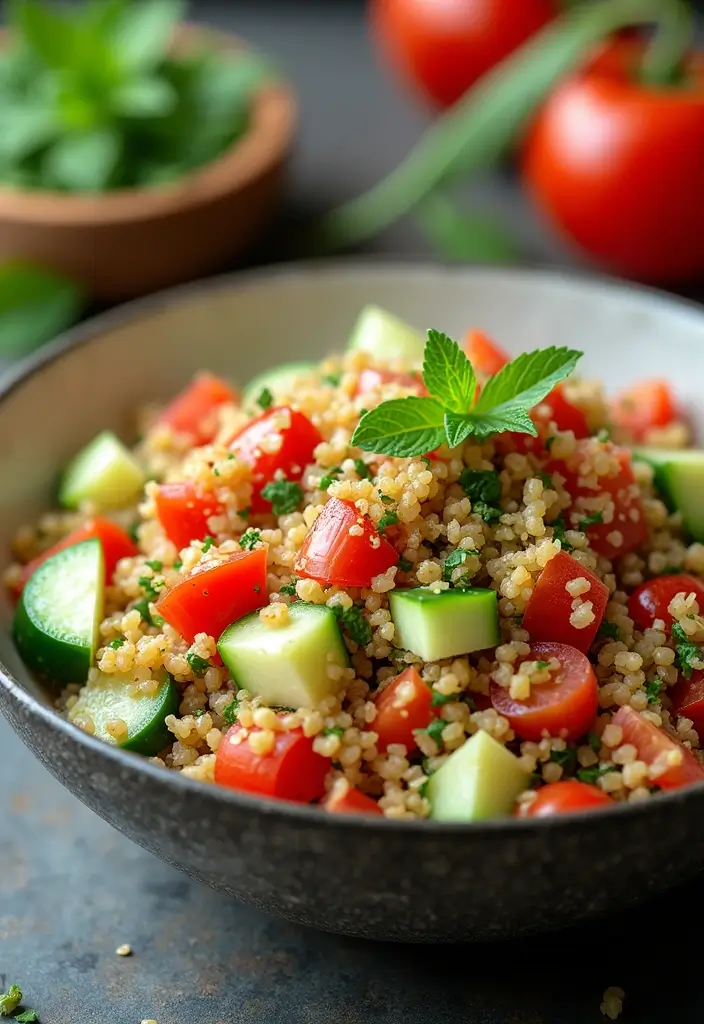 29 Clean Eating Meal Prep Recipes That Taste Amazing - 5. Mediterranean Quinoa Salad