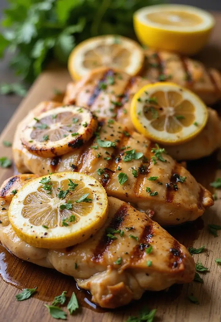 29 High-Protein Low-Calorie Meal Prep Recipes to Support Weight Loss - 1. Lemon Herb Grilled Chicken