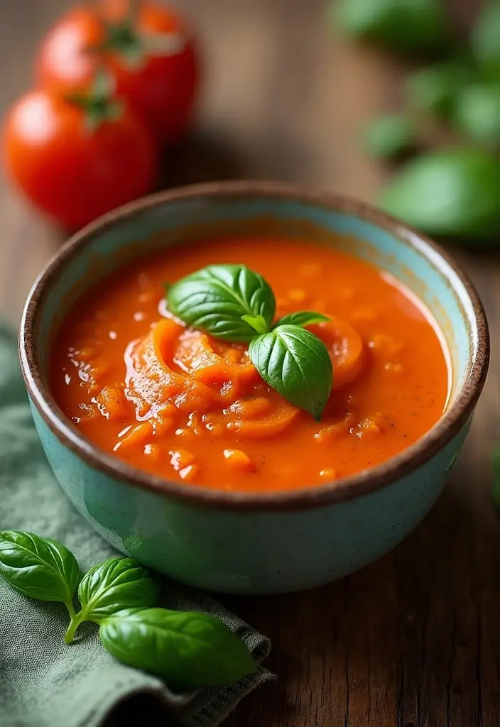 29 High-Protein Low-Calorie Meal Prep Recipes to Support Weight Loss - 26. Tomato Basil Soup