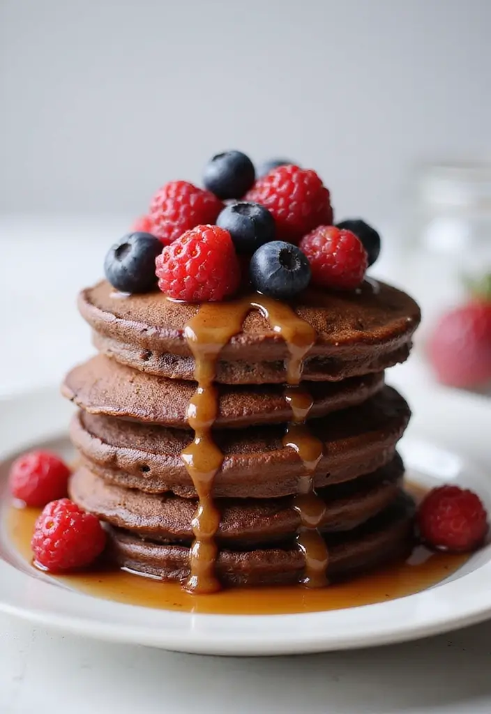 29 High-Protein Low-Calorie Meal Prep Recipes to Support Weight Loss - 29. Chocolate Protein Pancakes