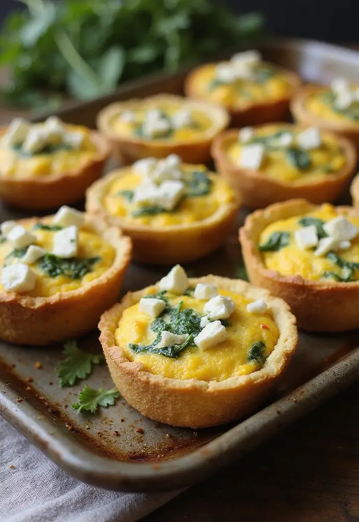 29 High-Protein Low-Calorie Meal Prep Recipes to Support Weight Loss - 9. Egg Muffins with Spinach and Feta