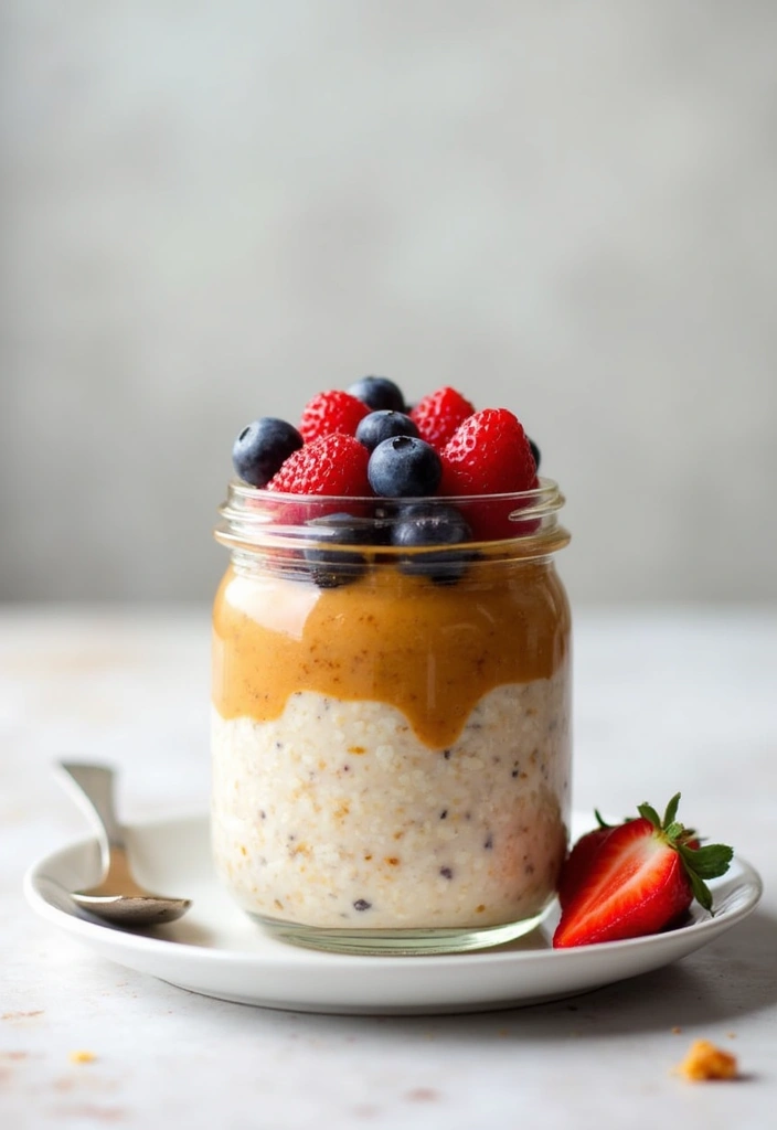 29 High-Protein Vegetarian Meal Prep Recipes for Busy Weeks 75 29 High-Protein Vegetarian Meal Prep Recipes for Busy Weeks - 13. Almond Butter Overnight Oats