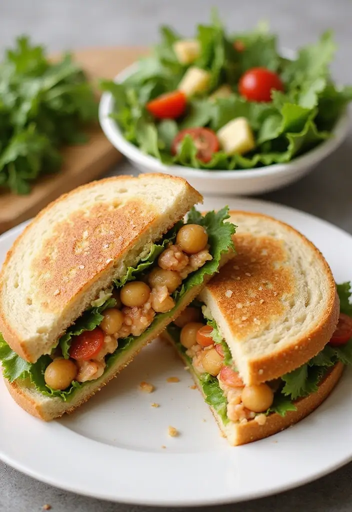 29 High-Protein Vegetarian Meal Prep Recipes for Busy Weeks 82 29 High-Protein Vegetarian Meal Prep Recipes for Busy Weeks - 14. Chickpea Salad Sandwich