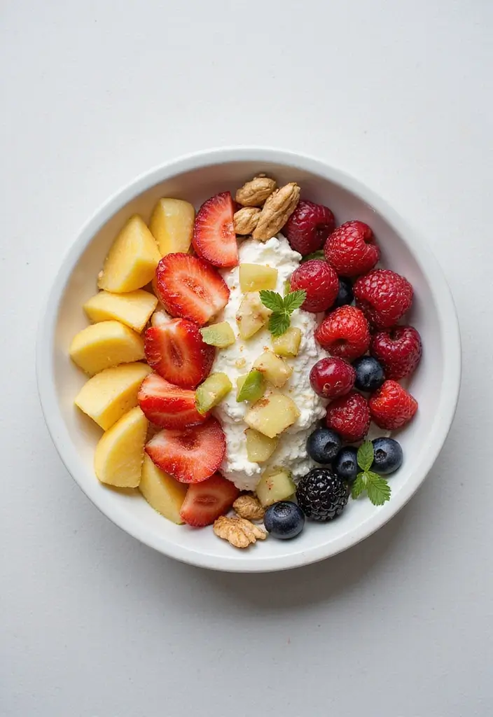 29 High-Protein Vegetarian Meal Prep Recipes for Busy Weeks 102 29 High-Protein Vegetarian Meal Prep Recipes for Busy Weeks - 18. Cottage Cheese & Fruit Bowl