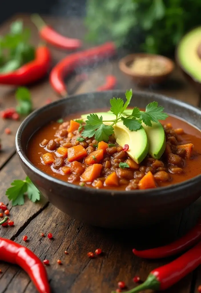 29 High-Protein Vegetarian Meal Prep Recipes for Busy Weeks 8 29 High-Protein Vegetarian Meal Prep Recipes for Busy Weeks - 2. Lentil & Sweet Potato Chili