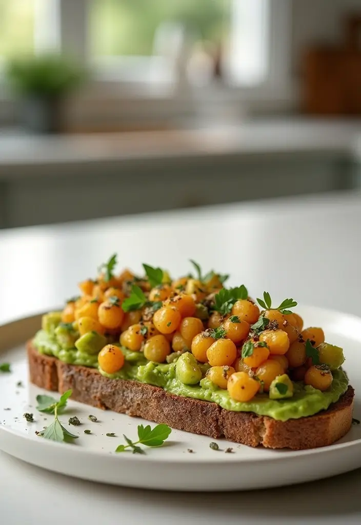 29 High-Protein Vegetarian Meal Prep Recipes for Busy Weeks 128 29 High-Protein Vegetarian Meal Prep Recipes for Busy Weeks - 22. Smashed Chickpea & Avocado Toast