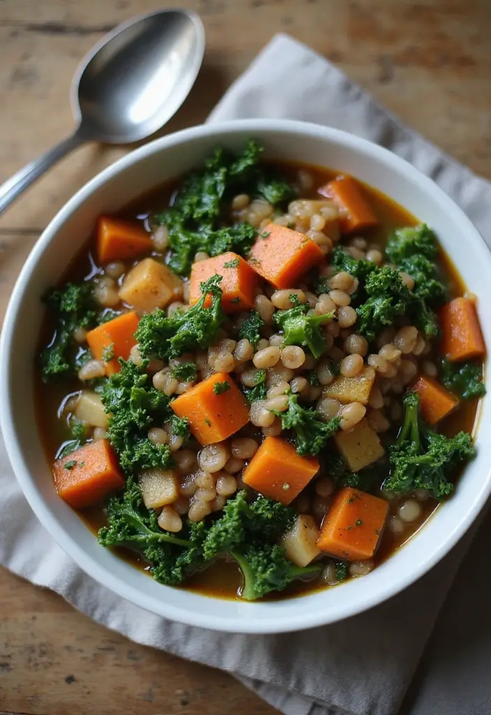 29 High-Protein Vegetarian Meal Prep Recipes for Busy Weeks 151 29 High-Protein Vegetarian Meal Prep Recipes for Busy Weeks - 27. Lentil & Kale Stew