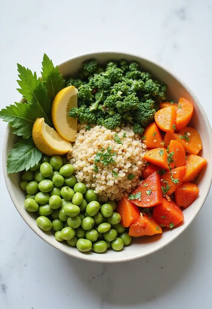 29 High-Protein Vegetarian Meal Prep Recipes for Busy Weeks 27 29 High-Protein Vegetarian Meal Prep Recipes for Busy Weeks - 5. Edamame & Quinoa Bowl