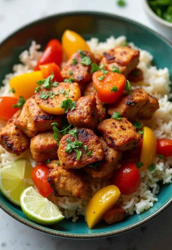 30 Air Fryer Meal Prep Recipes That Are Crispy and Clean 97 30 Air Fryer Meal Prep Recipes That Are Crispy and Clean - 17. Air Fryer Chicken Fajita Bowls