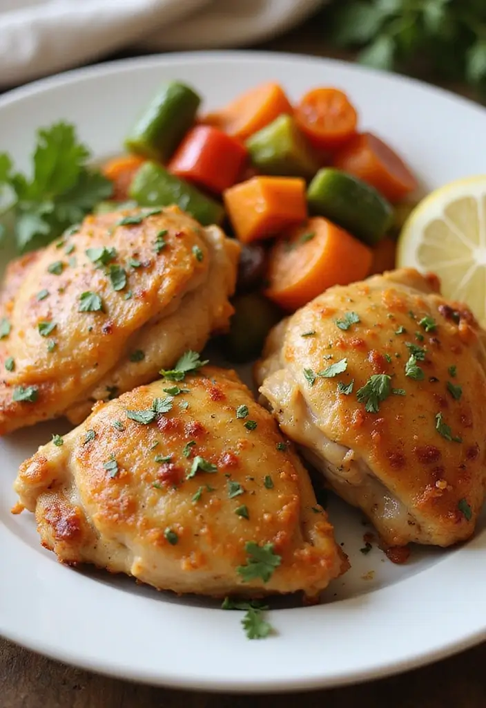 30 Air Fryer Meal Prep Recipes That Are Crispy and Clean 121 30 Air Fryer Meal Prep Recipes That Are Crispy and Clean - 21. Air Fryer Chicken Thighs