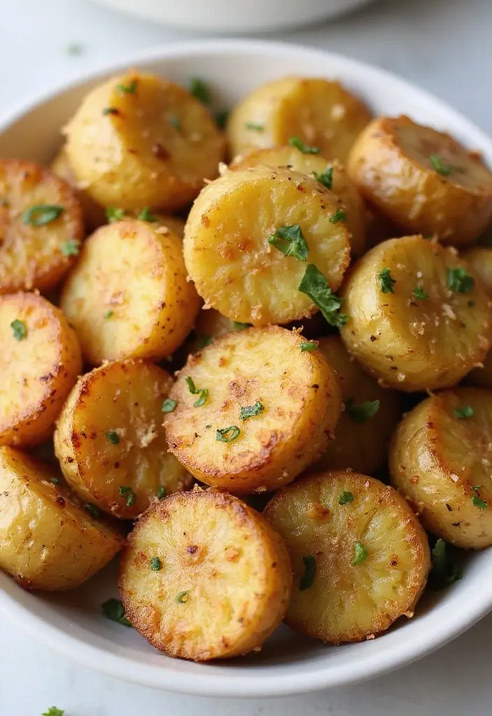 30 Air Fryer Meal Prep Recipes That Are Crispy and Clean 163 30 Air Fryer Meal Prep Recipes That Are Crispy and Clean - 29. Air Fryer Garlic Parmesan Potatoes