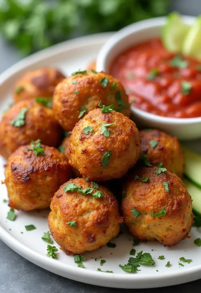 30 Air Fryer Meal Prep Recipes That Are Crispy and Clean 13 30 Air Fryer Meal Prep Recipes That Are Crispy and Clean - 3. Air Fryer Turkey Meatballs