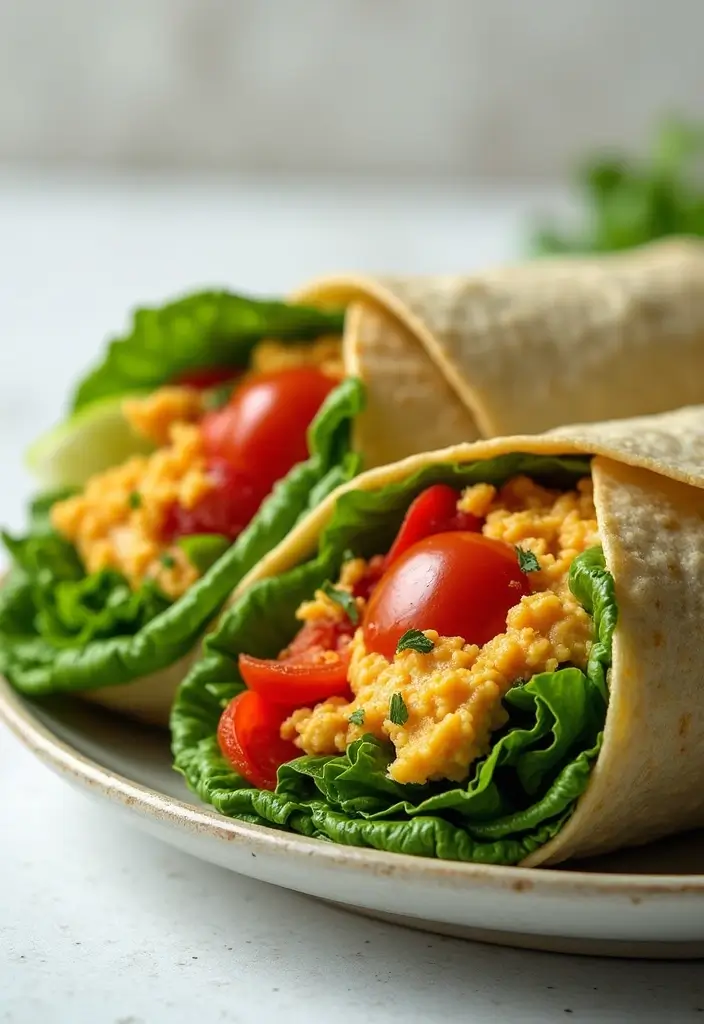 30 Calorie Deficit Meal Prep Recipes That Support Fat Loss - 11. Vegetable and Hummus Wraps
