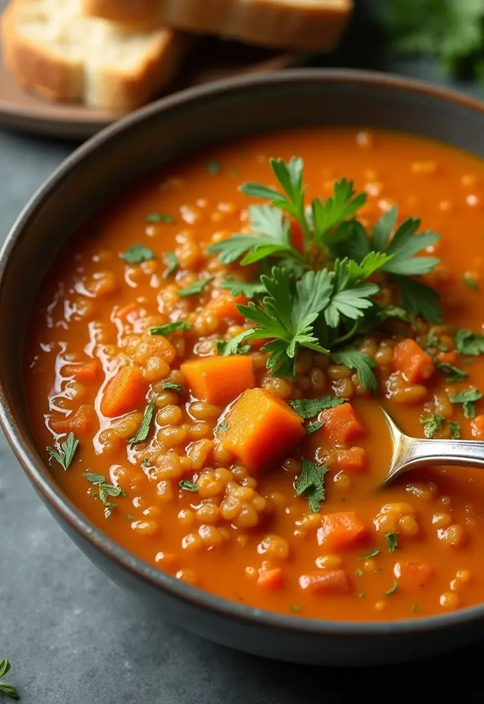 30 Calorie Deficit Meal Prep Recipes That Support Fat Loss - 13. Spiced Lentil Soup