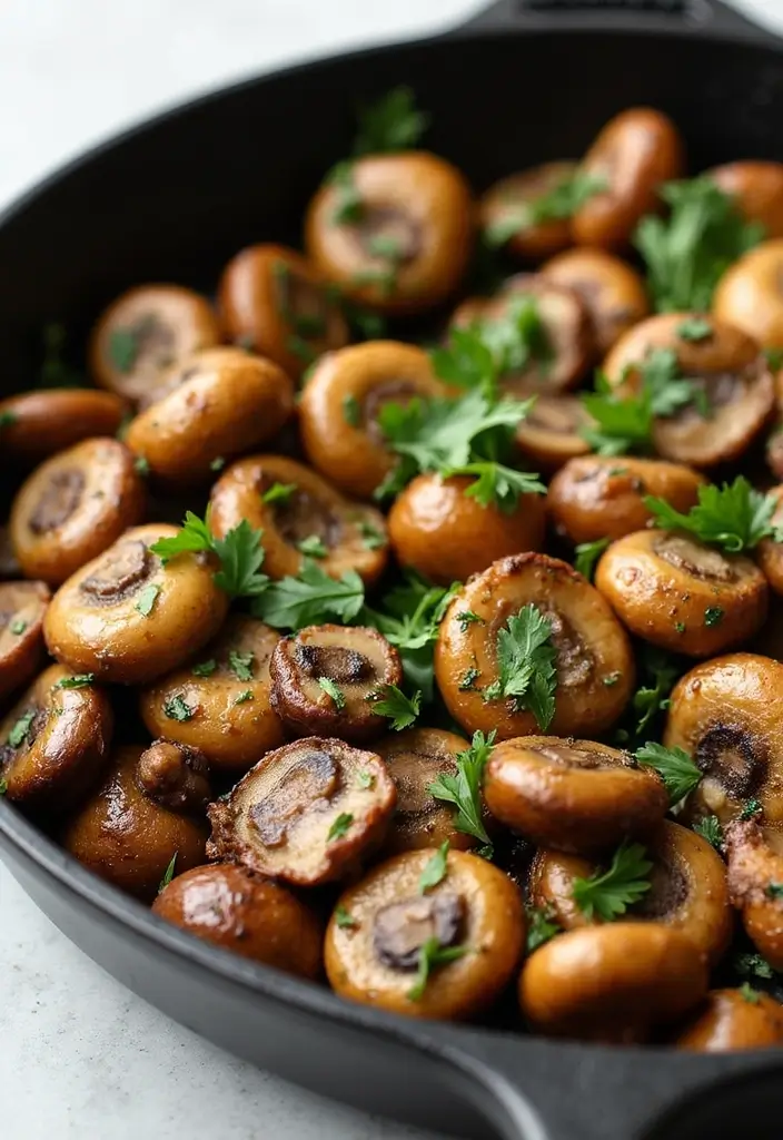 30 Calorie Deficit Meal Prep Recipes That Support Fat Loss - 22. Garlic Butter Mushrooms