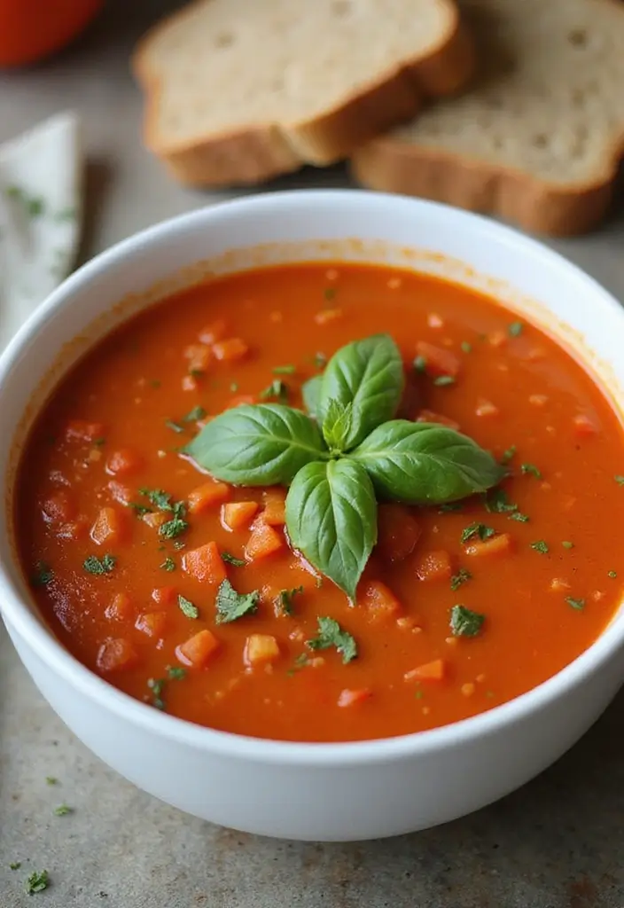 30 Calorie Deficit Meal Prep Recipes That Support Fat Loss - 23. Tomato Basil Soup
