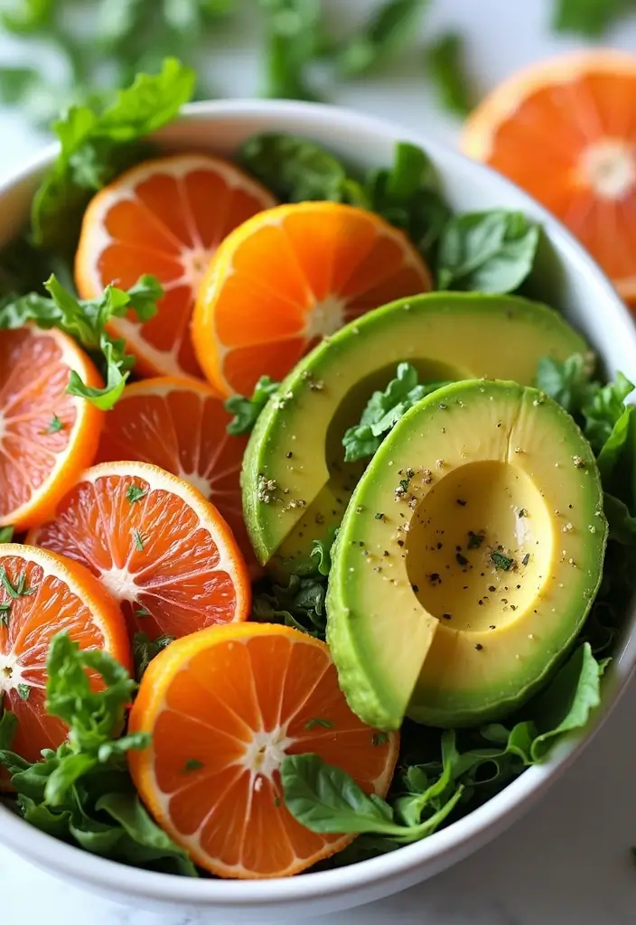 30 Calorie Deficit Meal Prep Recipes That Support Fat Loss - 30. Citrus & Avocado Salad