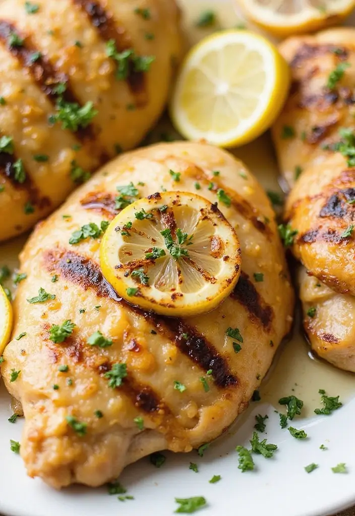 30 Calorie Deficit Meal Prep Recipes That Support Fat Loss - 7. Lemon Garlic Grilled Chicken