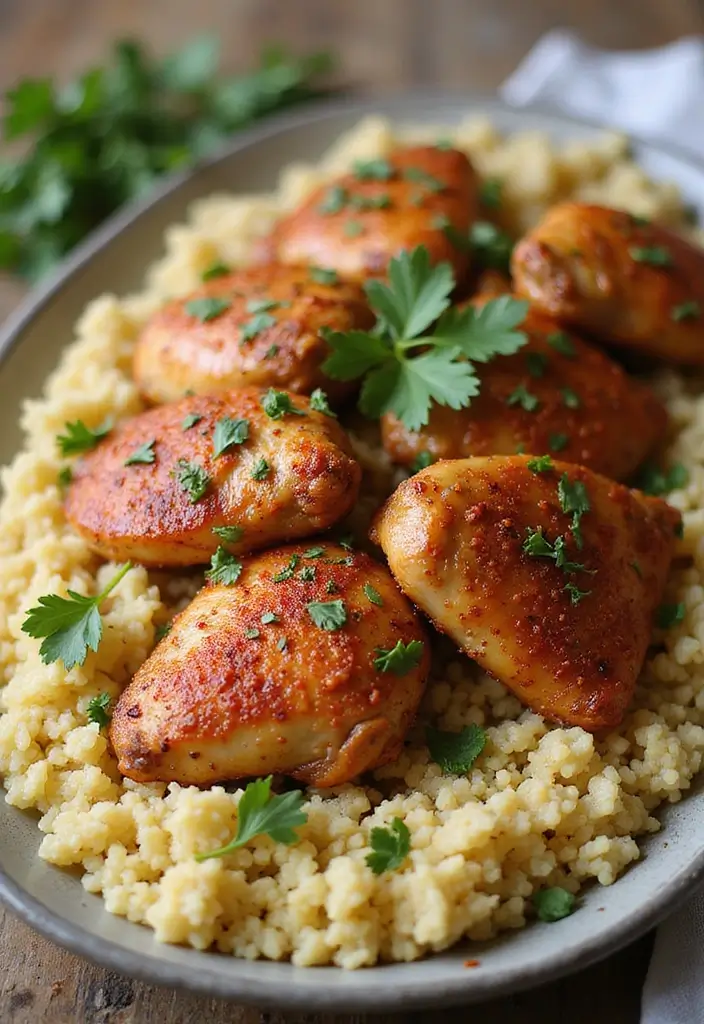 30 Chicken Thigh Meal Prep Recipes That Are Juicy and Healthy 101 30 Chicken Thigh Meal Prep Recipes That Are Juicy and Healthy - 17. Moroccan Spiced Chicken Thighs