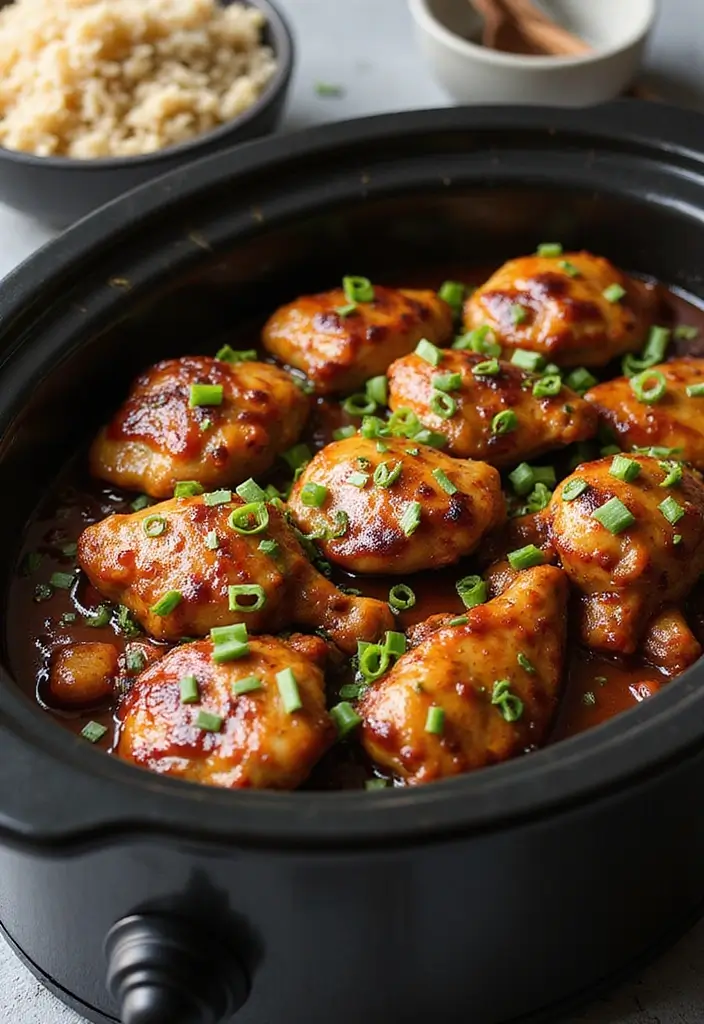 30 Chicken Thigh Meal Prep Recipes That Are Juicy and Healthy 8 30 Chicken Thigh Meal Prep Recipes That Are Juicy and Healthy - 2. Teriyaki Slow Cooker Chicken Thighs