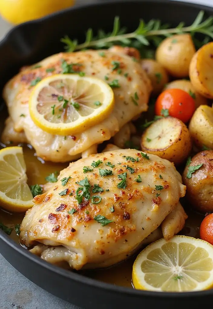 30 Chicken Thigh Meal Prep Recipes That Are Juicy and Healthy 157 30 Chicken Thigh Meal Prep Recipes That Are Juicy and Healthy - 27. Zesty Lemon Thyme Chicken Thighs