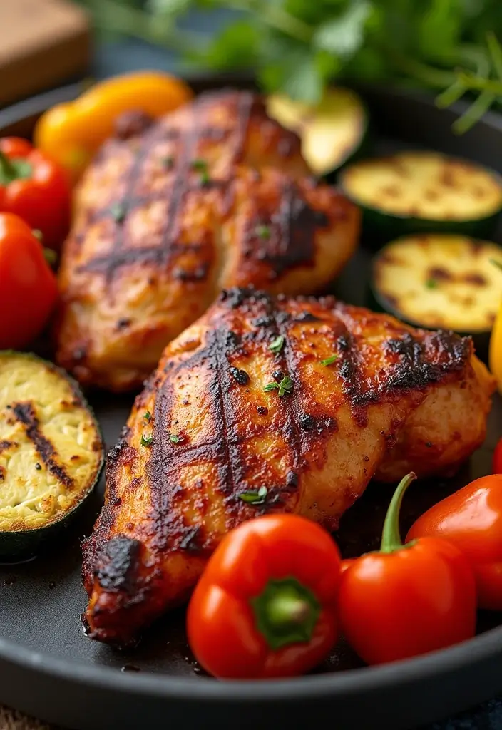 30 Chicken Thigh Meal Prep Recipes That Are Juicy and Healthy 32 30 Chicken Thigh Meal Prep Recipes That Are Juicy and Healthy - 6. BBQ Chicken Thighs with Veggies