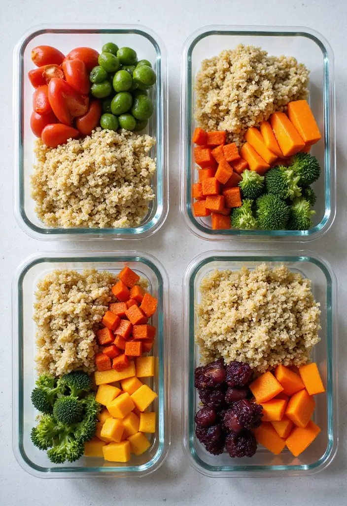 30 Easy Meal Prep Recipes with Few Ingredients for Busy People 1 30 Easy Meal Prep Recipes with Few Ingredients for Busy People - 1. Quinoa Veggie Bowls