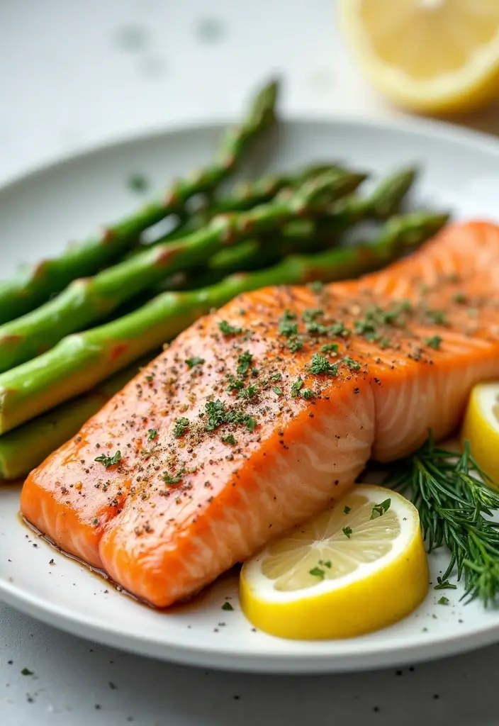 30 Easy Meal Prep Recipes with Few Ingredients for Busy People 73 30 Easy Meal Prep Recipes with Few Ingredients for Busy People - 13. Simple Salmon with Asparagus
