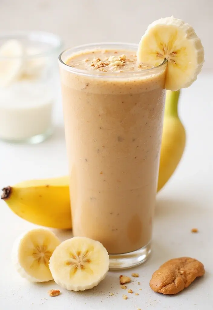 30 Easy Meal Prep Recipes with Few Ingredients for Busy People 112 30 Easy Meal Prep Recipes with Few Ingredients for Busy People - 20. Peanut Butter Banana Smoothie