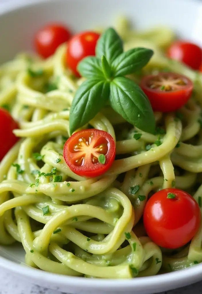30 Easy Meal Prep Recipes with Few Ingredients for Busy People 134 30 Easy Meal Prep Recipes with Few Ingredients for Busy People - 24. Creamy Avocado Pasta