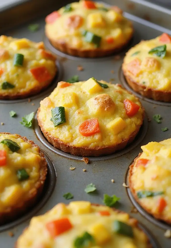 30 Easy Meal Prep Recipes with Few Ingredients for Busy People 49 30 Easy Meal Prep Recipes with Few Ingredients for Busy People - 9. Egg and Vegetable Muffins