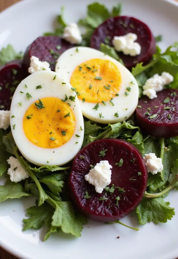30 Egg White Breakfast Meal Prep Recipes Packed with Protein 79 30 Egg White Breakfast Meal Prep Recipes Packed with Protein - 15. Egg White and Beetroot Salad