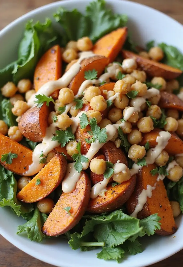 30 Frozen Food Meal Prep Recipes Perfect for Busy Weeks - 13. Spicy Chickpea & Sweet Potato Buddha Bowl