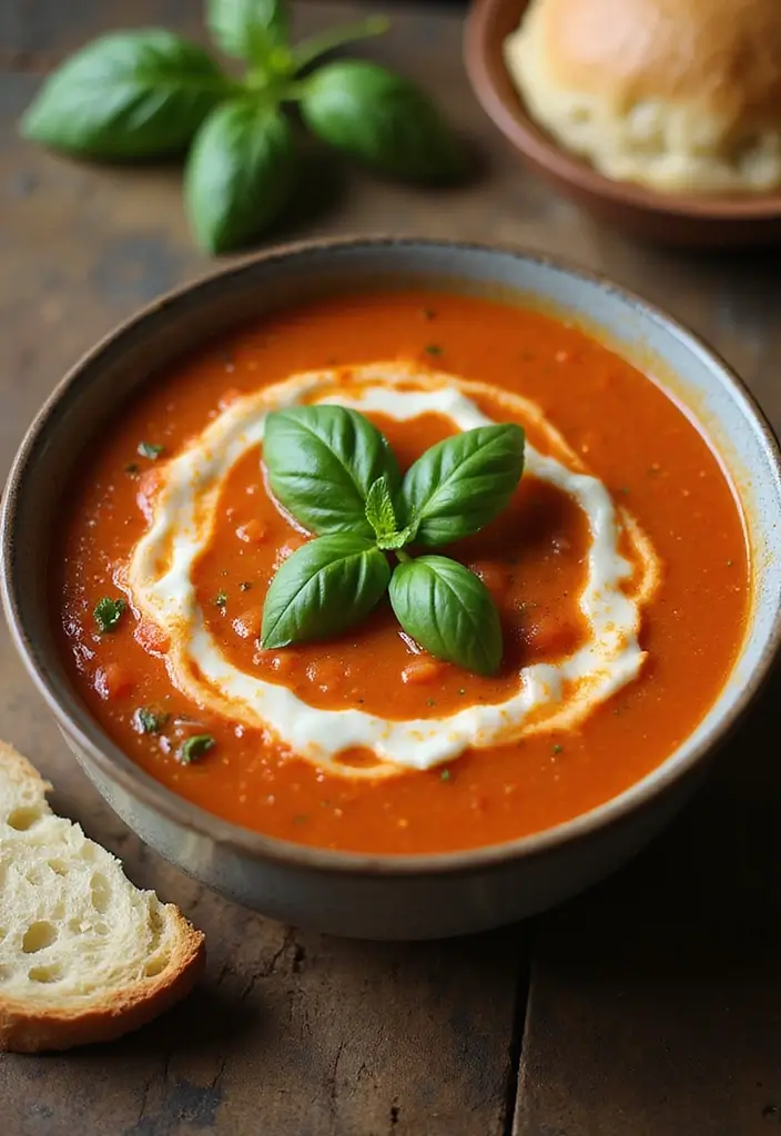 30 Frozen Food Meal Prep Recipes Perfect for Busy Weeks - 17. Creamy Tomato Basil Soup