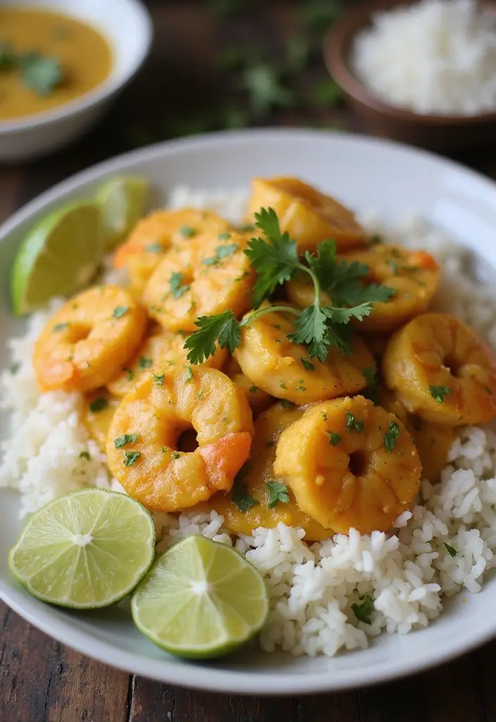 30 Frozen Food Meal Prep Recipes Perfect for Busy Weeks - 24. Coconut Curry Shrimp