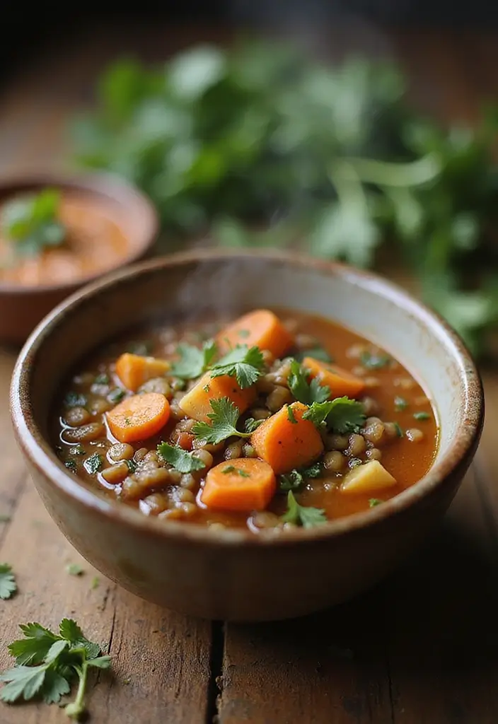 30 Frozen Food Meal Prep Recipes Perfect for Busy Weeks - 7. Lentil & Vegetable Soup