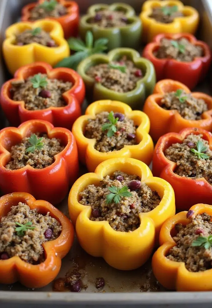 30+ Healthy Meal Prep on a Budget Recipes for Simple Clean Eating 78 30+ Healthy Meal Prep on a Budget Recipes for Simple Clean Eating - 14. Stuffed Bell Peppers