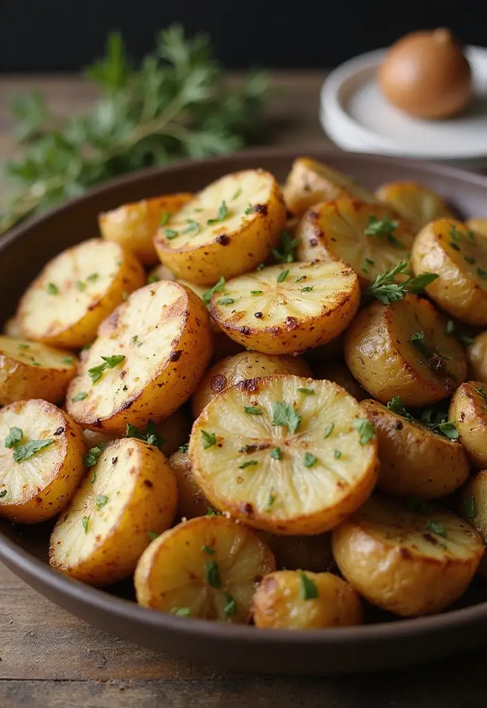 30+ Healthy Meal Prep on a Budget Recipes for Simple Clean Eating 98 30+ Healthy Meal Prep on a Budget Recipes for Simple Clean Eating - 18. Garlic Roasted Potatoes