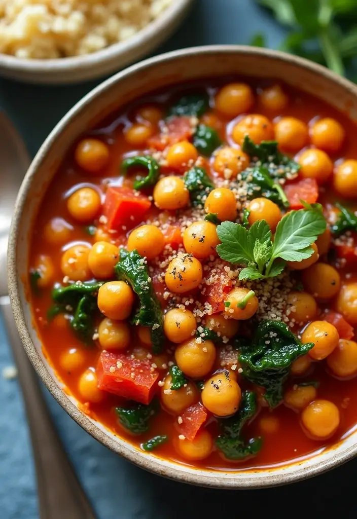 30+ Healthy Meal Prep on a Budget Recipes for Simple Clean Eating 8 30+ Healthy Meal Prep on a Budget Recipes for Simple Clean Eating - 2. Spicy Chickpea Stew
