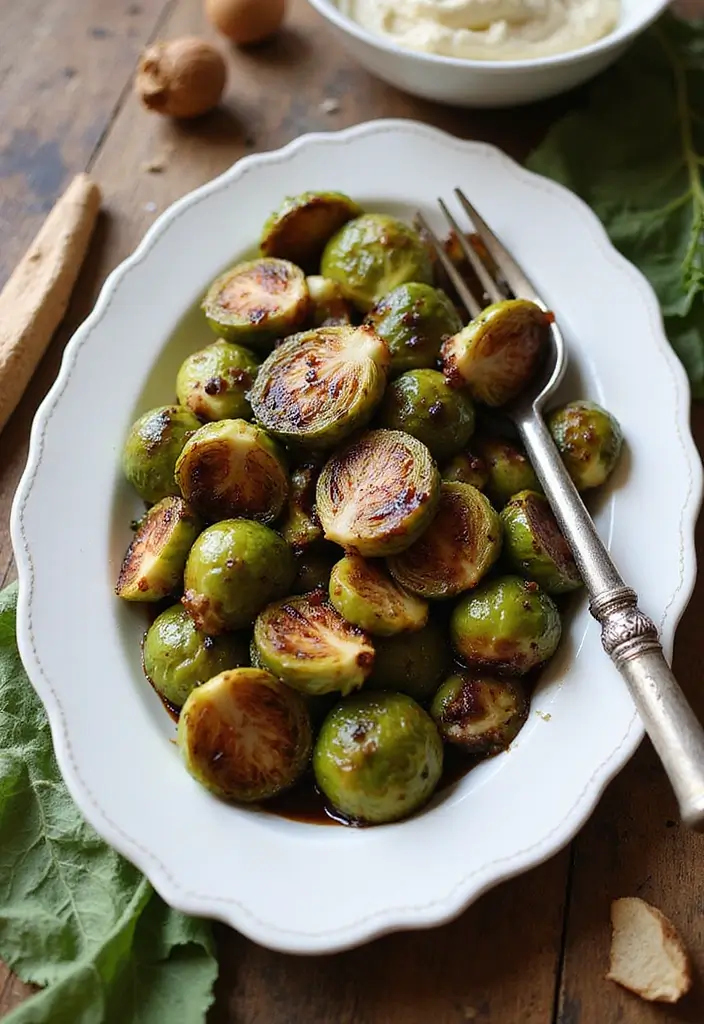 30 High-Protein Crockpot Meal Prep Recipes for Easy Dinners - 20. Balsamic Glazed Brussels Sprouts